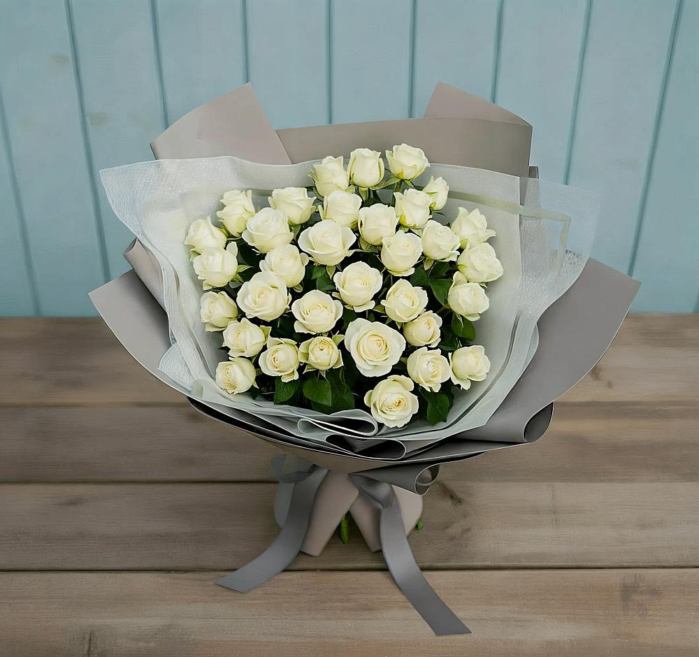 Букет Белоснежная нежность в Кизилюрте
