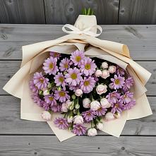 Букет цветов из:  Розы и Хризантемы #REPLACE_PRED# Кизилюрте