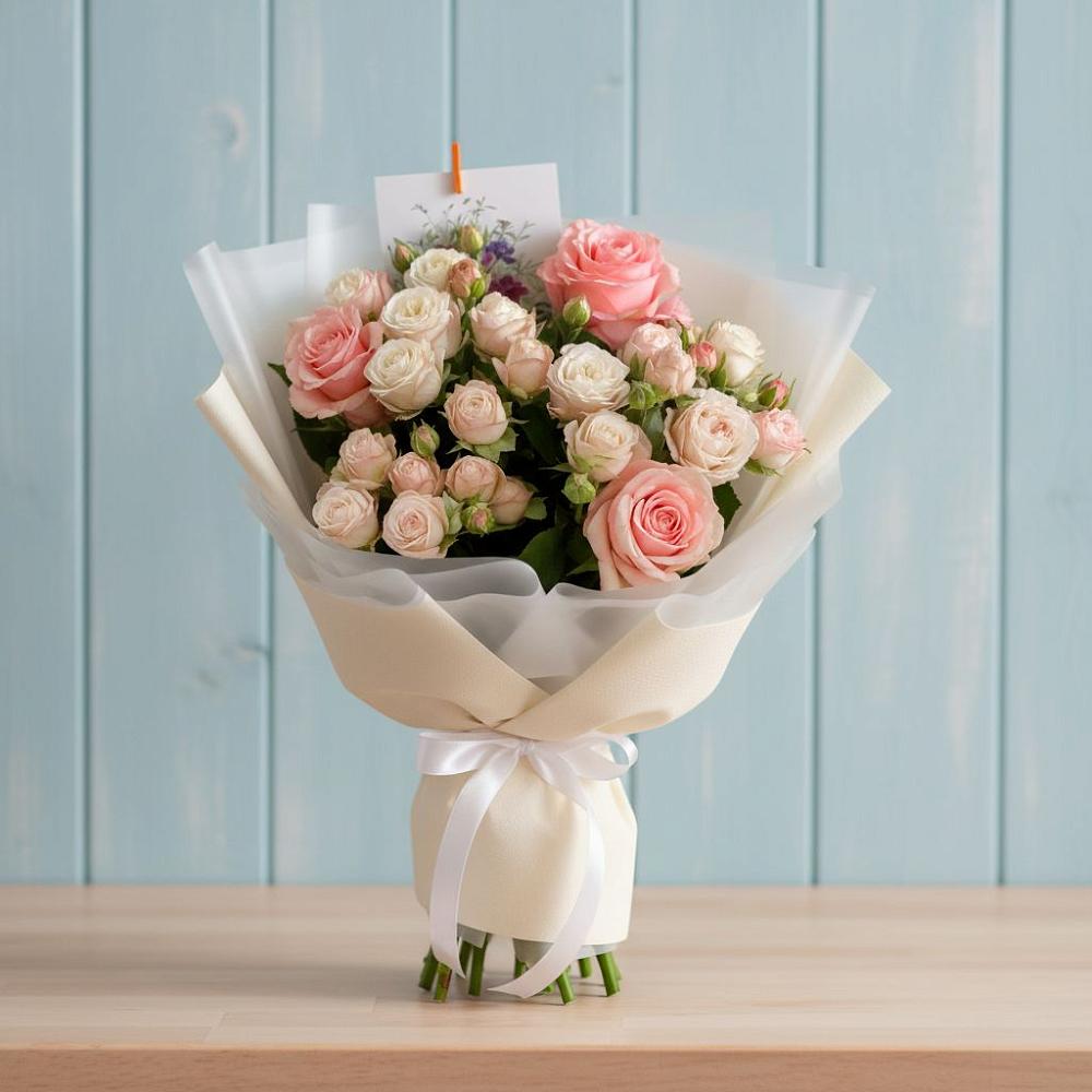 Букет цветов из: Розы в Кизилюрте