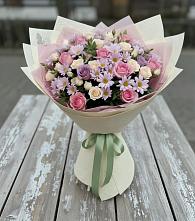 Букет цветов из:  Розы и Хризантемы в Кизилюрте
