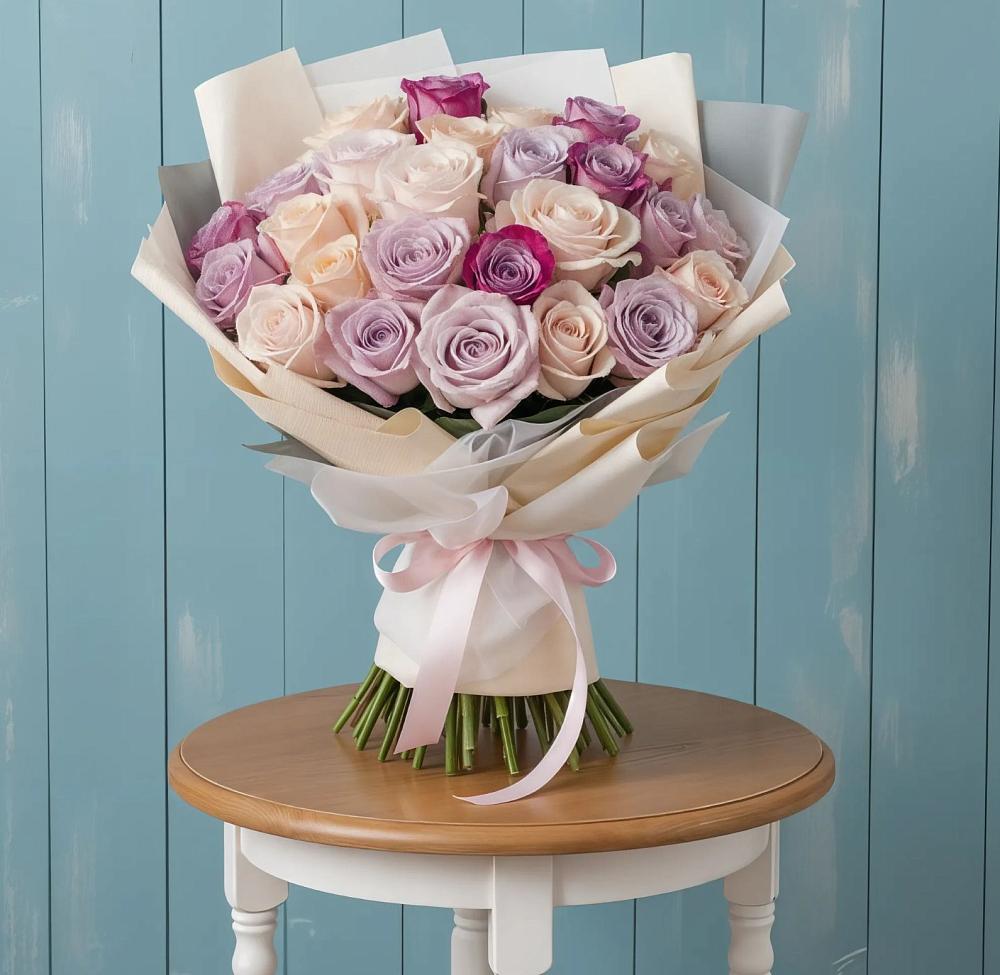 Букет цветов из: Розы в Кизилюрте