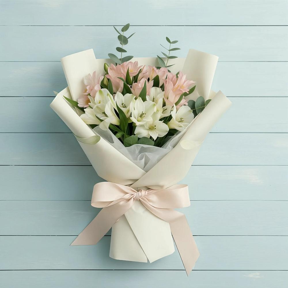 Букет цветов из: Альстромерии в Кизилюрте