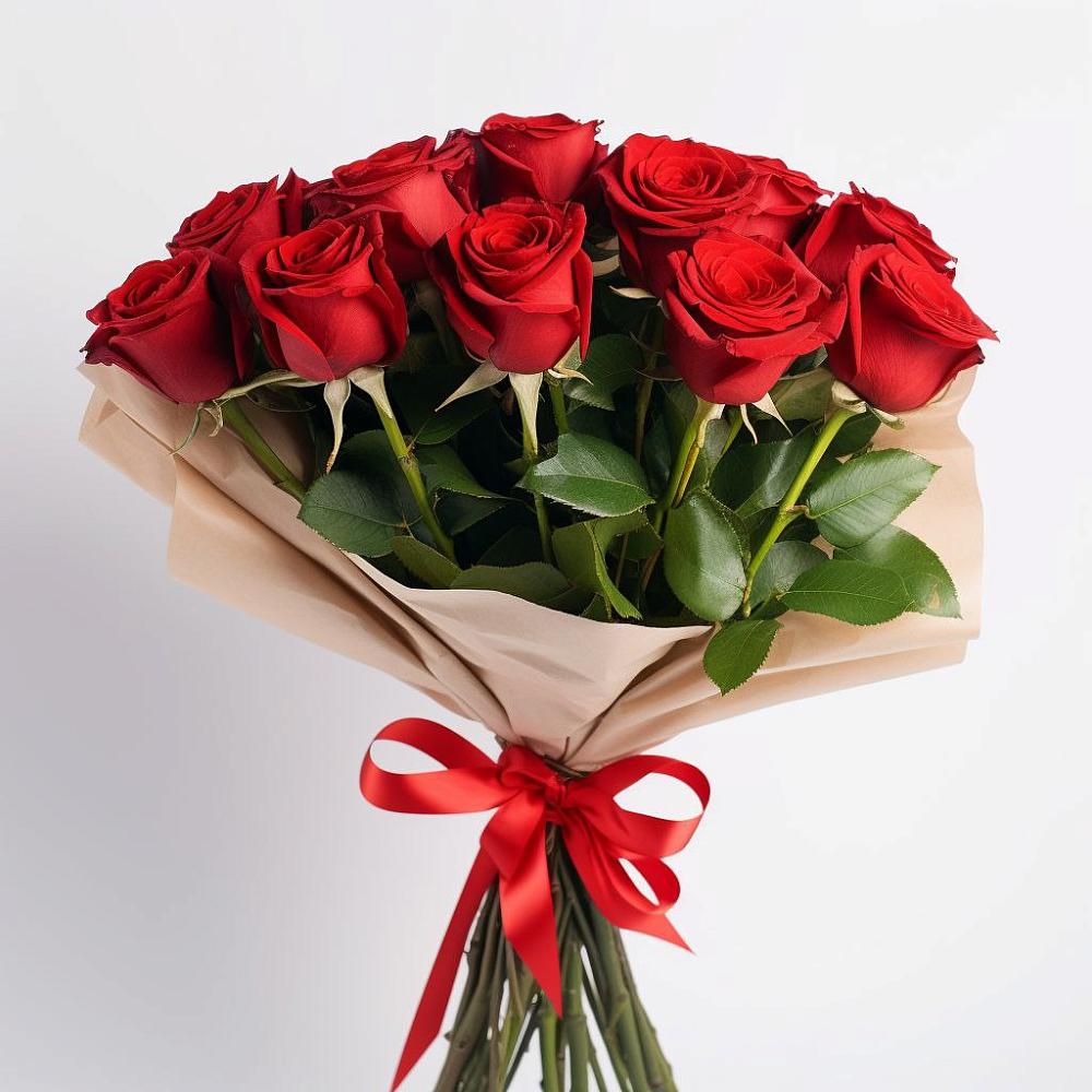 Букет 11 Красных роз Эдлесс Лав в Кизилюрте