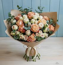 Букет цветов из:  Альстромерии и Розы #REPLACE_PRED# Кизилюрте